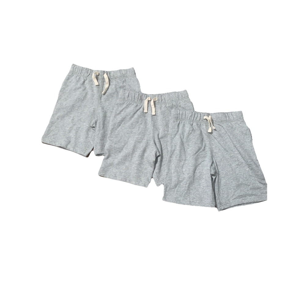 The Childrens Place Boys Pull On Terry Shorts 7/8 M Gray Lot Of 3 Drawstring NEW